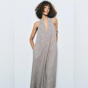 Zara ZW Collection Halter Midi Dress